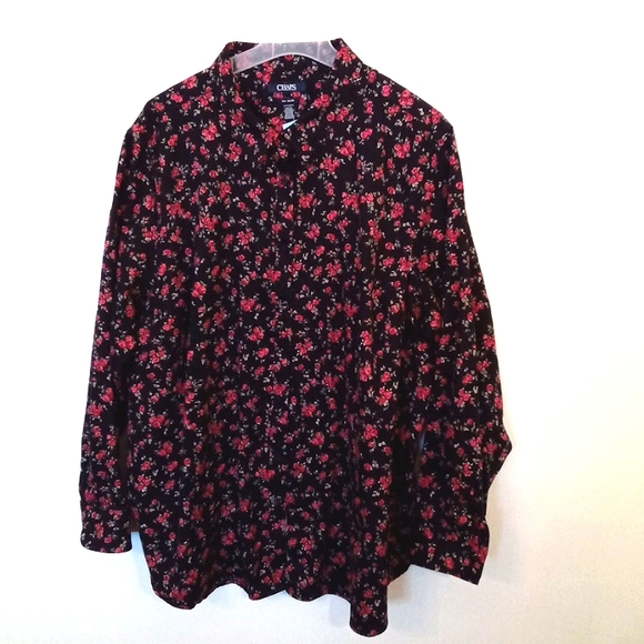 Ralph Lauren Ditsy Floral on Black Button Up Shirt - Picture 1 of 11